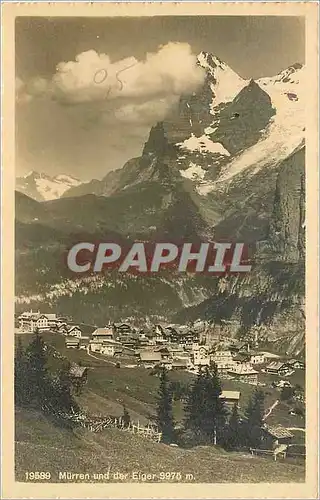 Ansichtskarte AK Murren und der Eiger