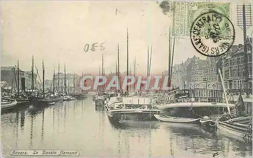 Cartes postales Anvers Le Bassin flamand Bateau