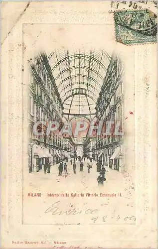 Ansichtskarte AK Milano Interno della Galleria Vittorio Emanuele II