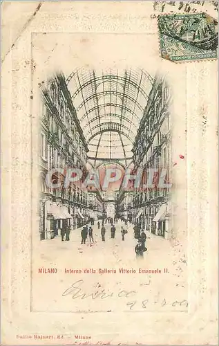 Cartes postales Milano Interno della Galleria Vittorio Emanuele II
