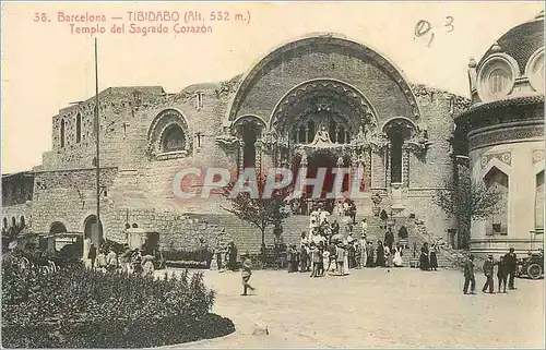 Cartes postales Barcelona Tibidabo Templo del Sagrado Corazon