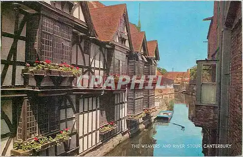 Ansichtskarte AK The Weavers and River Stour Canterbury