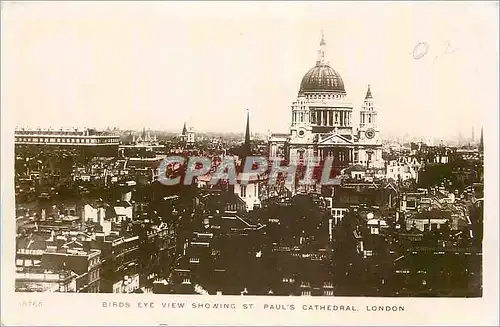 Cartes postales Birds eye view showing St Pauls Cathedral London