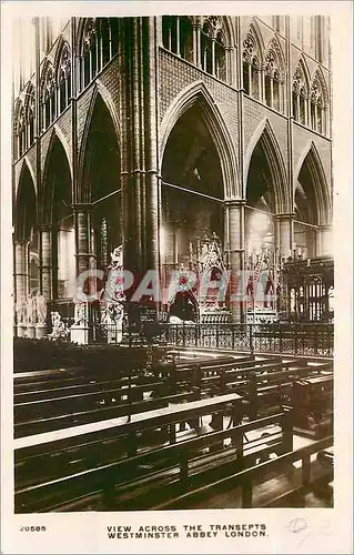 Cartes postales View across the transepts Westminster Abbey London