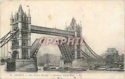 Ansichtskarte AK London The Tower Bridge Looking North West