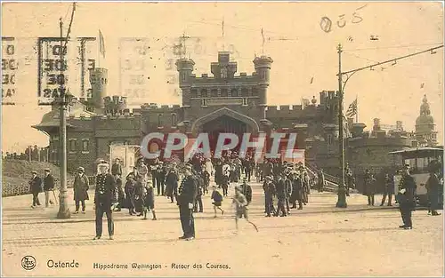 Cartes postales Ostende Hippodrome Wellington Retour des Courses