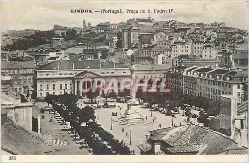 Cartes postales Lisboa Portugal Praca de D Pedro IV