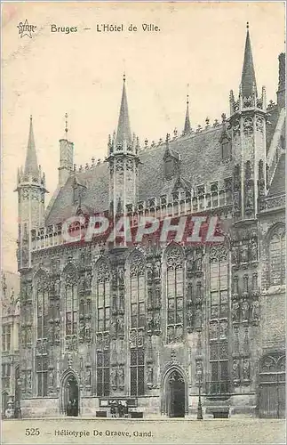 Cartes postales Bruges L'Hotel de Ville