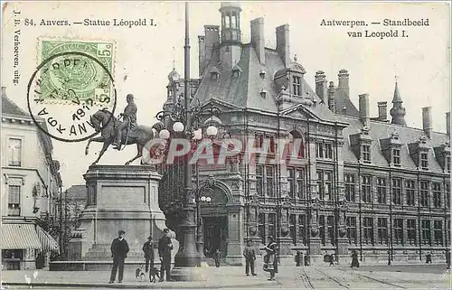 Cartes postales Anvers Statue Leopold I