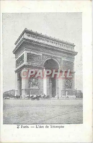 Cartes postales Paris L'Arc de Triomphe