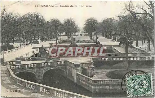Cartes postales Nimes Jardin de la Fontaine