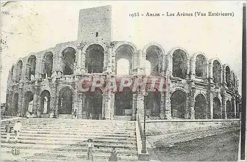 Ansichtskarte AK Arles Les Arenes Vue Exterieure