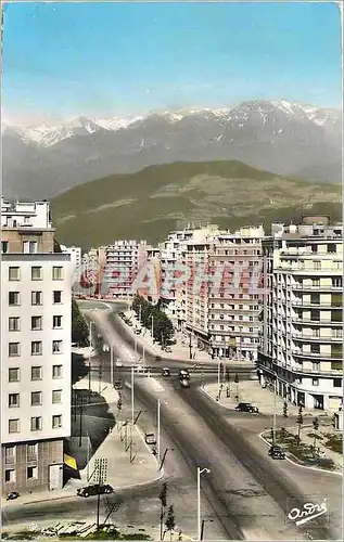 Moderne Karte Grenoble Les Grands Boulevards et Belledonne