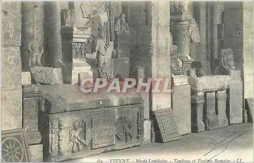 Cartes postales Vienne Musee Lapidaire Tombeau et Vestiges Romains