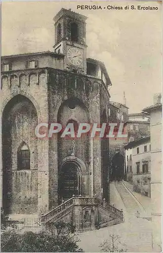 Ansichtskarte AK Perugia Chiesa di S Ercolano