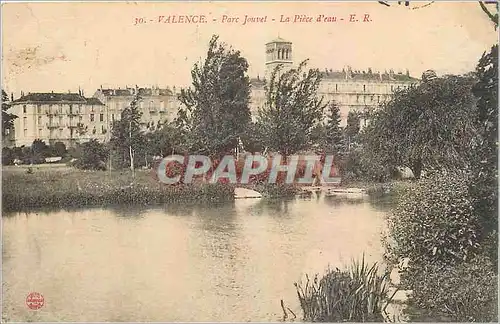 Ansichtskarte AK Valence Parc Jouvel La Piece d'eau