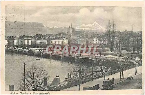 Cartes postales Geneve Vue generale