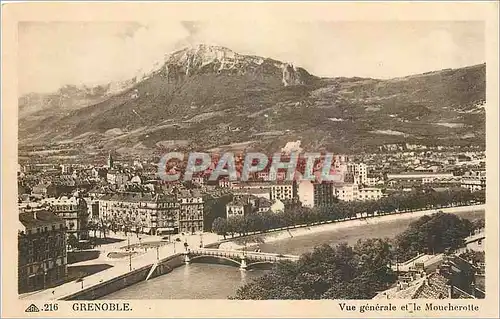Cartes postales Grenoble Vue generale et le Moucherotte