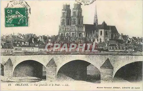 Cartes postales Orleans Vue generale et le Pont