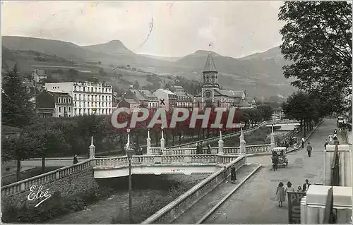 Cartes postales moderne La Bourboule P de D Les Ponts sur la Dordogne et l'Eglise