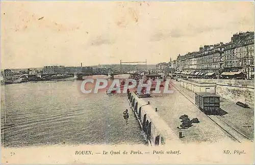 Cartes postales Rouen Le Quai de Paris