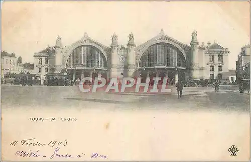 Cartes postales Tours La Gare