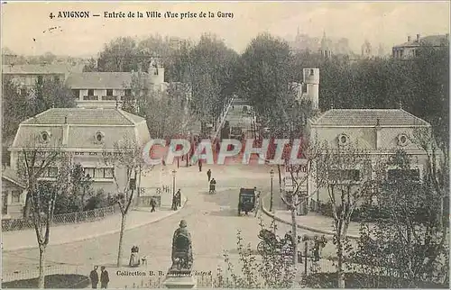 Ansichtskarte AK Avignon Entree de la Ville Vue prise de la Gare