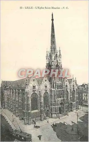 Cartes postales Lille L'Eglise Saint Maurice