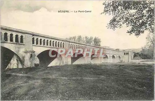 Ansichtskarte AK Beziers Le Pont Canal