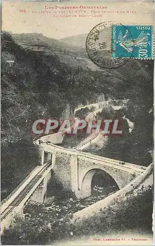 Cartes postales Vallee de la Tet Olette Pont et ROute de Nyew