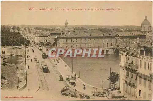 Ansichtskarte AK Toulouse Vue plongeante sur le Pont Neuf et l'Hotel Dieu