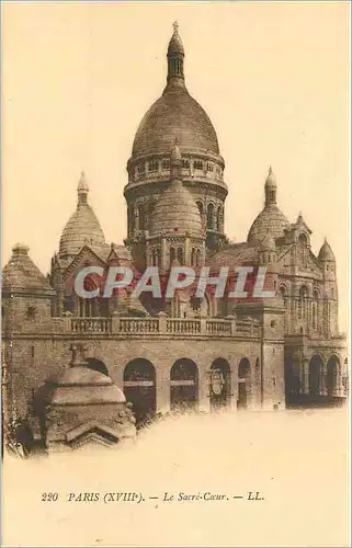 Cartes postales Paris Le Sacre Coeur