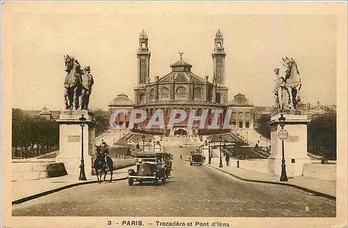 Ansichtskarte AK Paris Trocadero et Pont d'lena