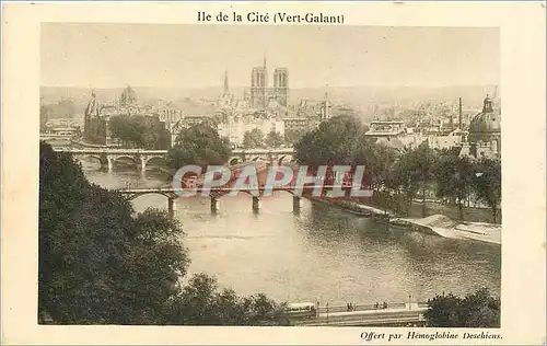 Cartes postales Ile de la Cite Vert Galant