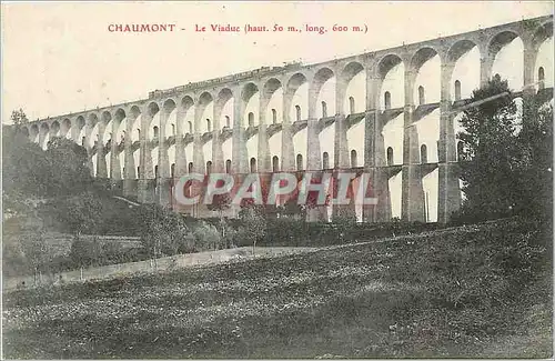 Ansichtskarte AK Chaumont Le Viaduc Train