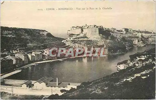 Ansichtskarte AK Corse Bonifacio Vue sur le Port et la Citadelle