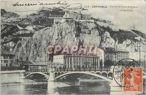 Cartes postales Grenoble Pont de la Porte de France et les Forts