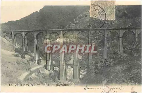 Cartes postales Villefort Pont de Bayard
