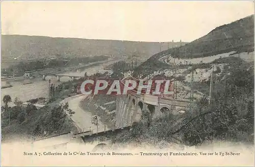 Cartes postales Collection de la Cie des Tramways de Bonsecours Tramway et Funiculaire