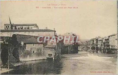 Cartes postales Castres Vue prise du Pont Biais