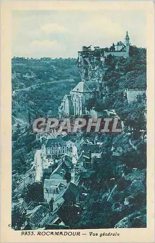 Cartes postales Rocamadour Vue generale