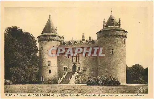 Cartes postales Chateau de Combourg ou le celebre ecrivain Chateaubriand passa une partie de son enfance