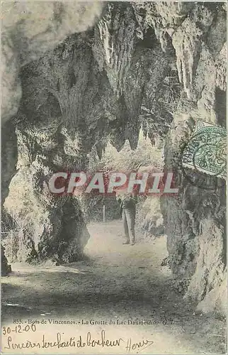 Cartes postales Bois de Vincennes La Grotte du Lac Daumesnin