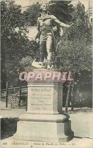 Cartes postales Granville Statue de Pieville Le Pelley