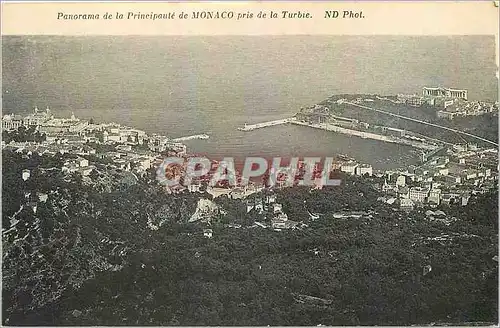 Cartes postales Panorama de la Principaute de Monaco pris de la Turbie