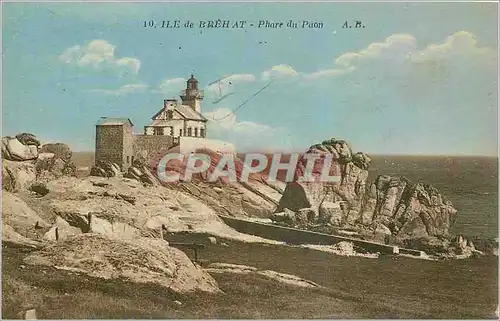 Cartes postales Ile de Brehat Phare du Paon