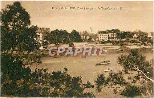 Cartes postales Ile de Brehat Paysage sur le Port Clos