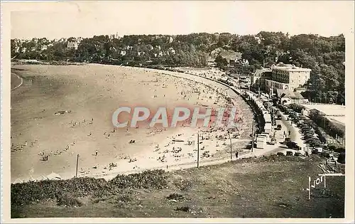 Moderne Karte Perros Guirec C du N Plage des Trestraou a maree basse