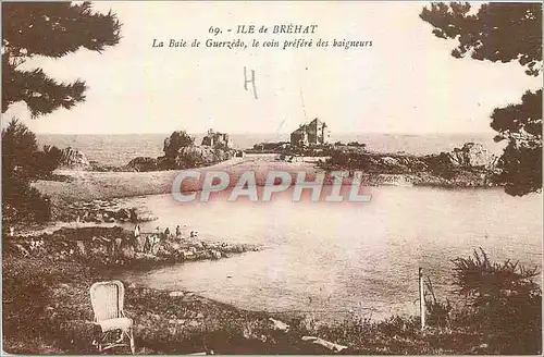 Cartes postales Ile de Brehat La Baie de Guerzedo le coin prefere des baigneurs