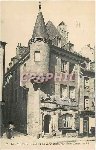 Ansichtskarte AK Guingamp Maison du XVI siecle rue Notre Dame